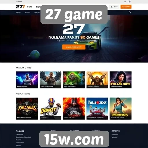 Avaliação do design e interface do site 27 game